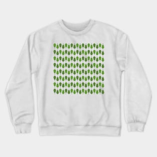 Oak Leaves Pattern (Green) Crewneck Sweatshirt